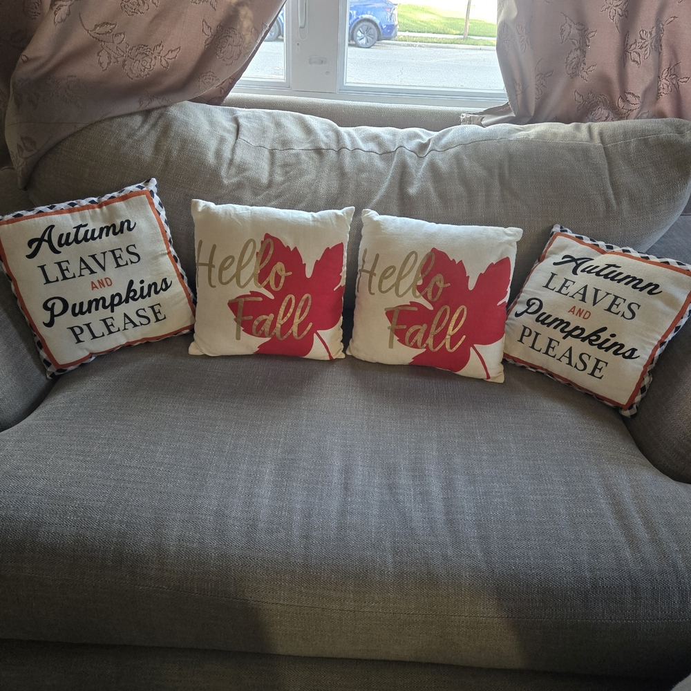 Autumn Themed Decorative Throw Pillows